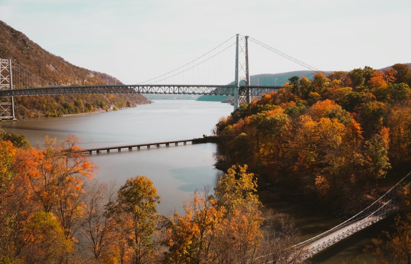Fort Tryon Park and The Cloisters - Autumn Above the Hudson
