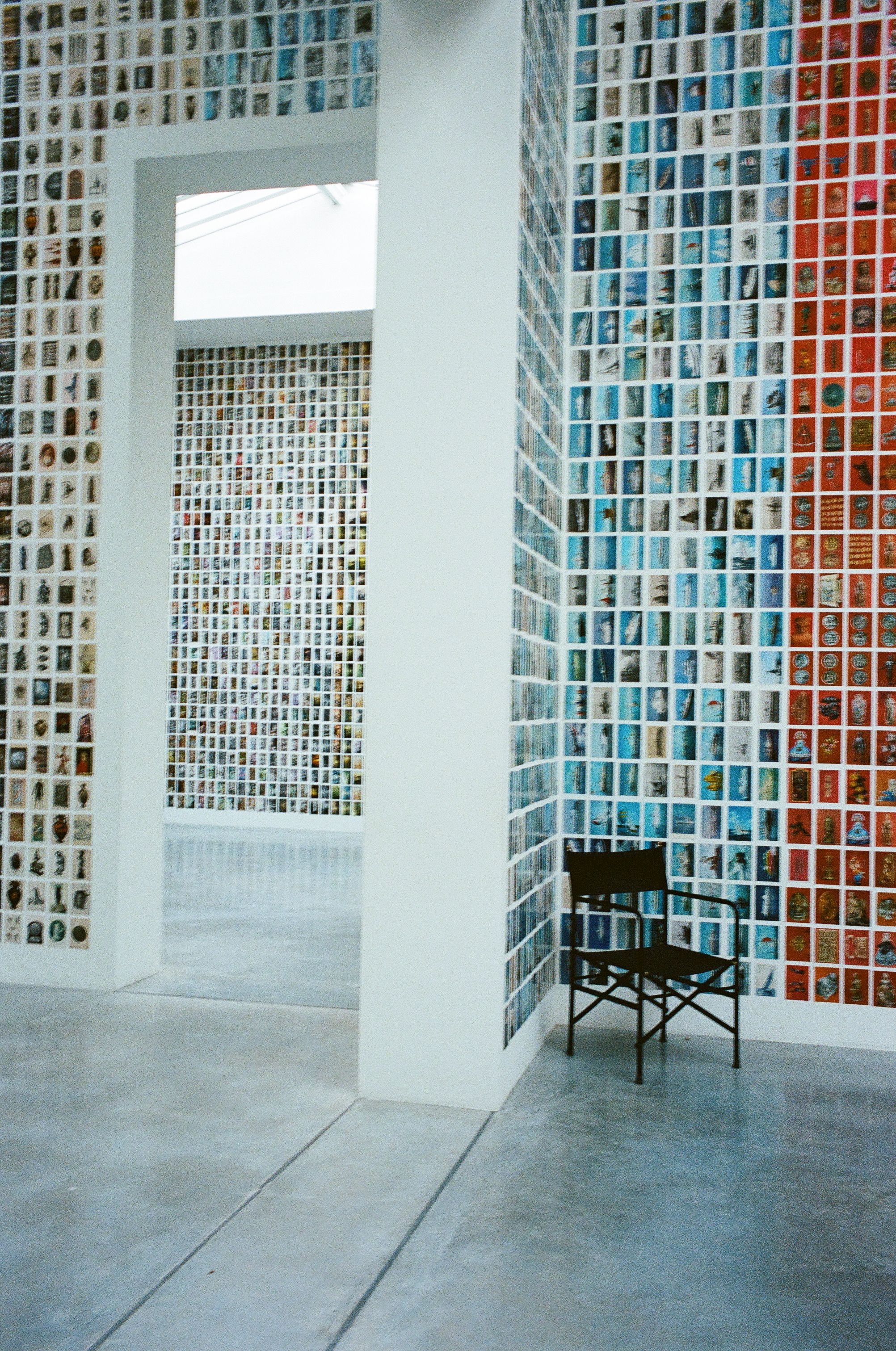 Thousands of postcards inside Oriol Vilanova’s Spanish Pavilion.