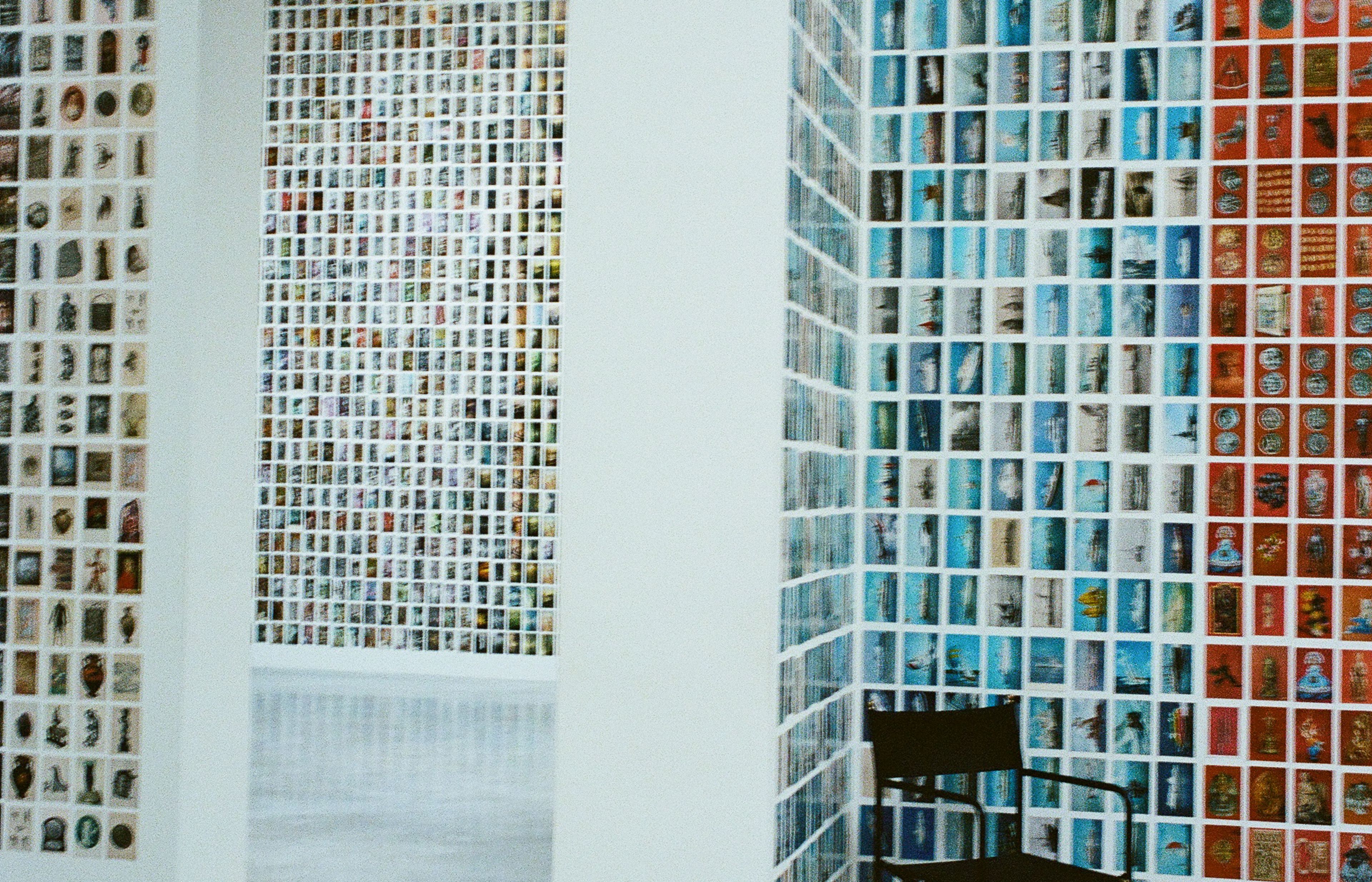 Thousands of postcards inside Oriol Vilanova’s Spanish Pavilion.