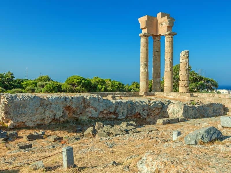 Acropolis of Rhodes - Ancient History Above the Modern City