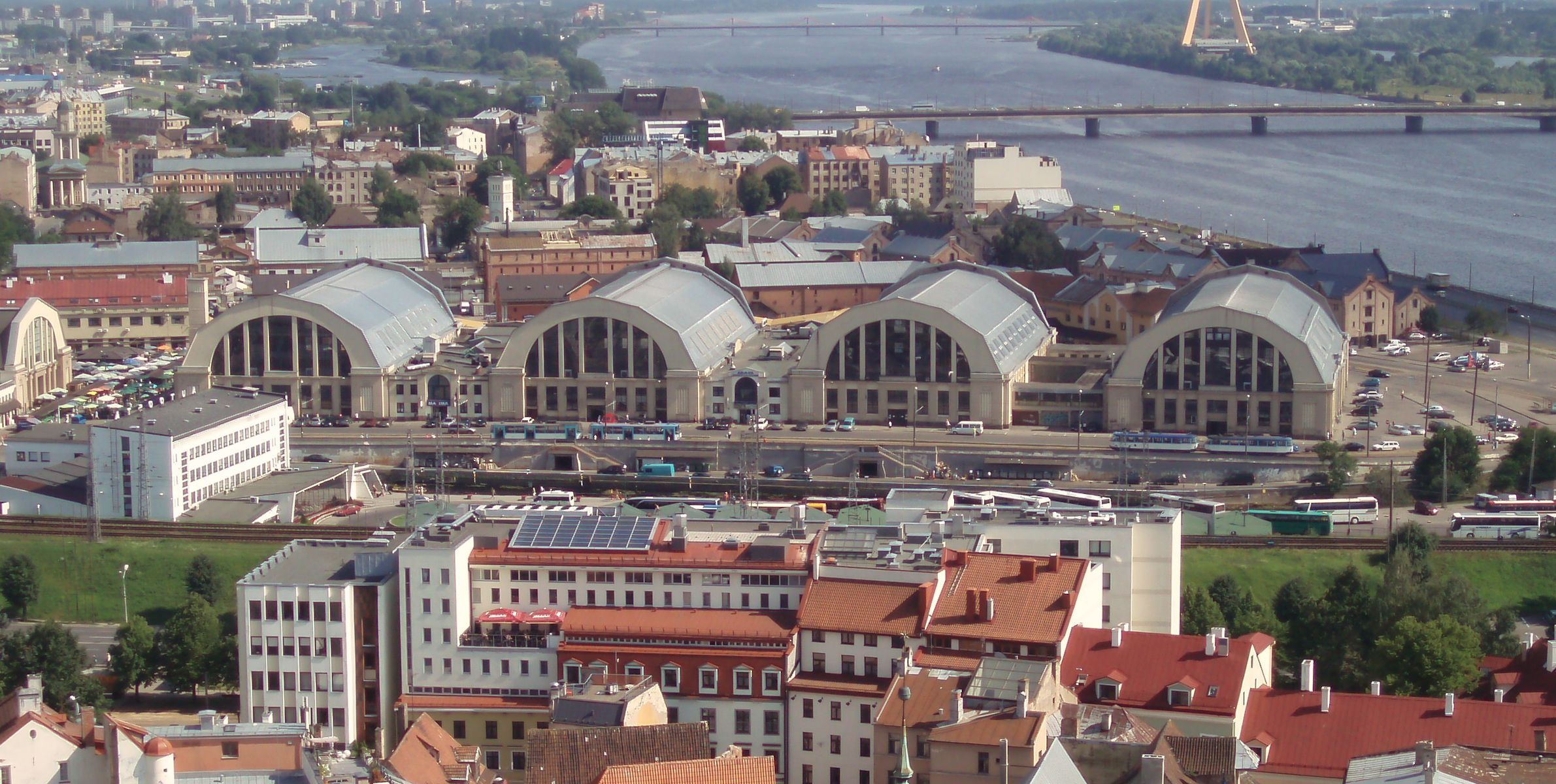 Riga Central Market - The Zeppelin Hangar Food Halls
