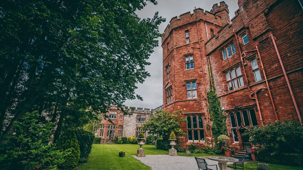 Ruthin Castle in North Wales, a haunted castle hotel