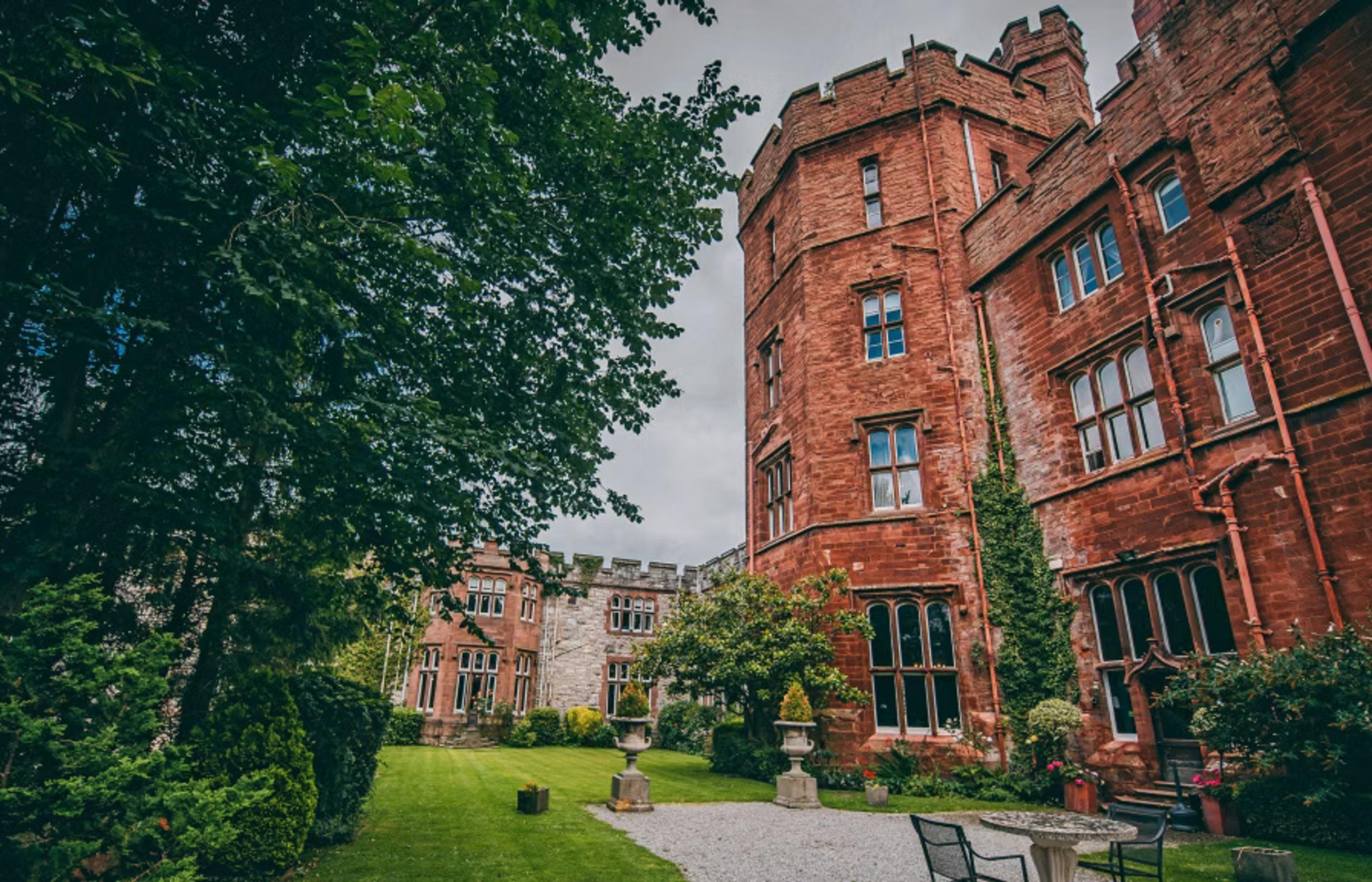 Ruthin Castle in North Wales, a haunted castle hotel