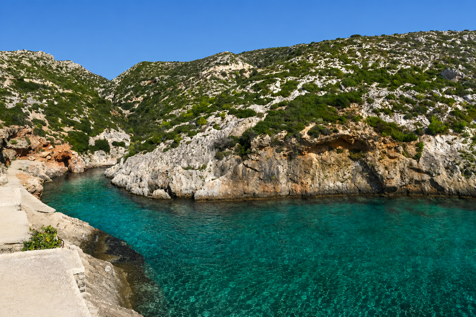 Porto Limnionas - The Fjord-Like Cove on the West Coast