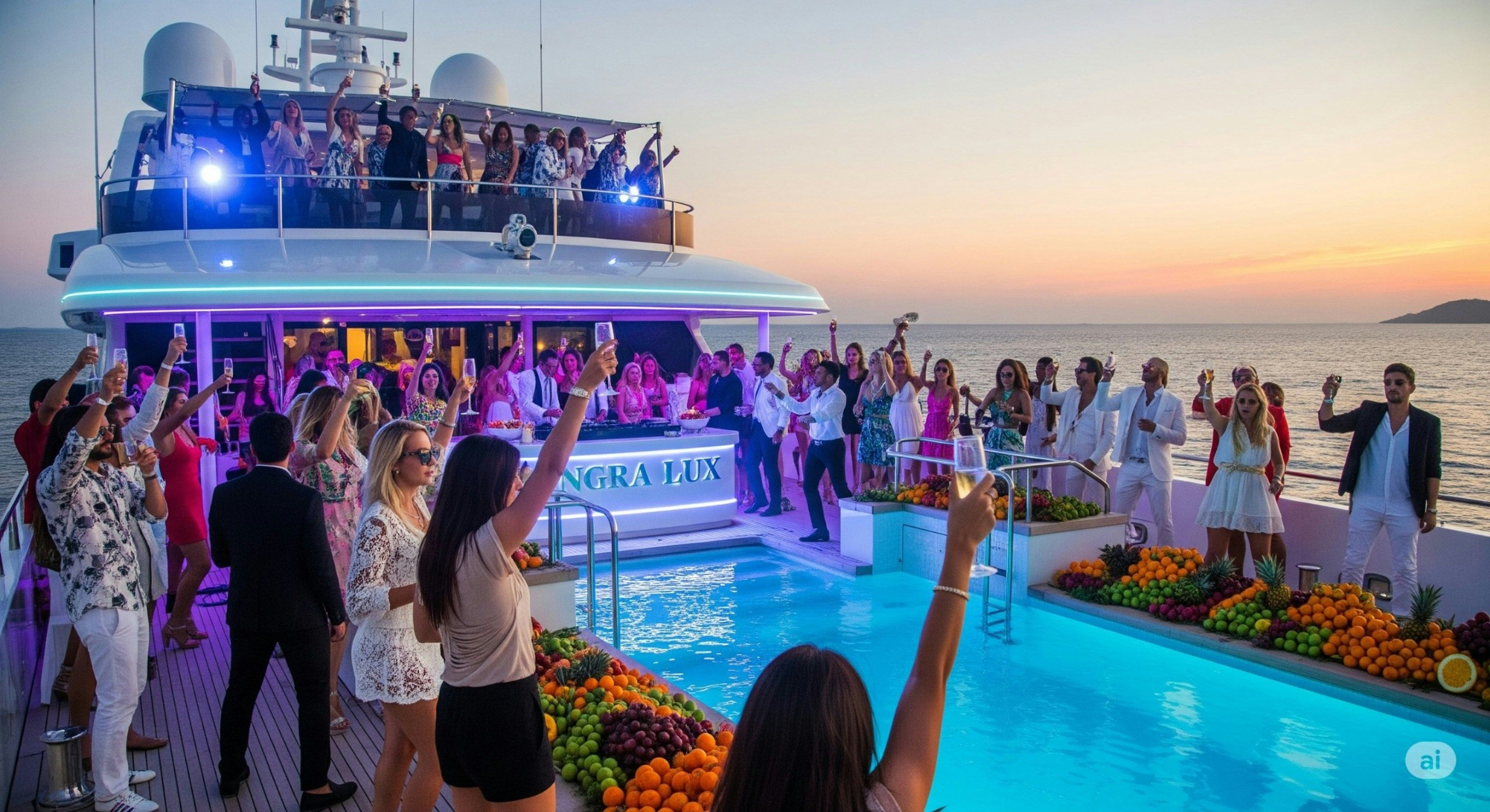 Oceanbeat Ibiza - High-Energy Dance Boat off Playa d'en Bossa