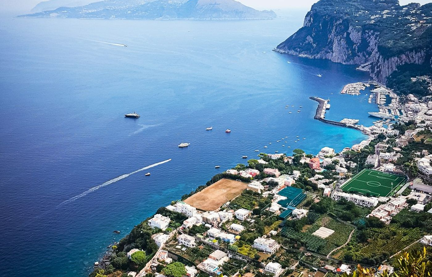 Anacapri village and Piazza Vittoria
