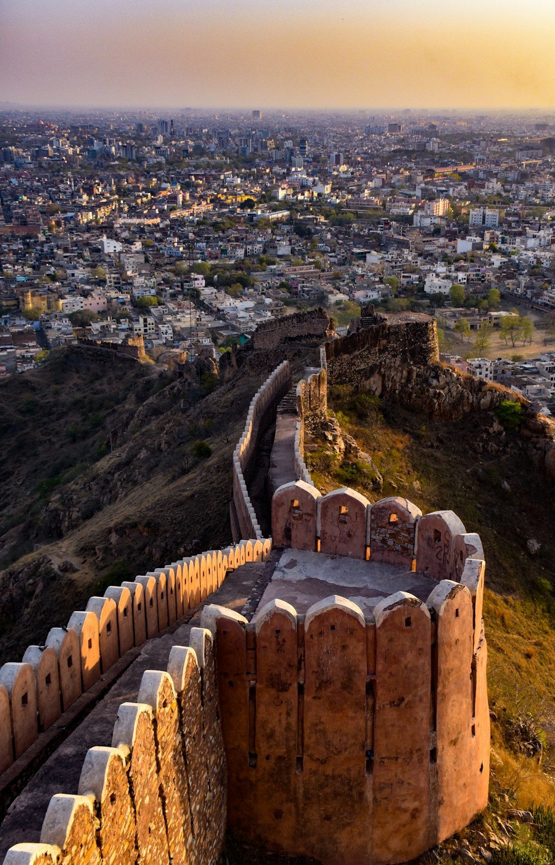 Nahargarh Fort - Sunset Viewpoint Over the Pink City