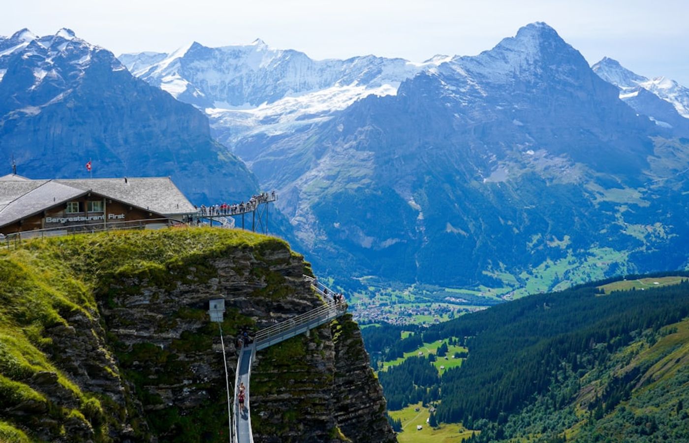 First Cliff Walk by Tissot - The 45-Metre Platform at the Top of the Firstbahn