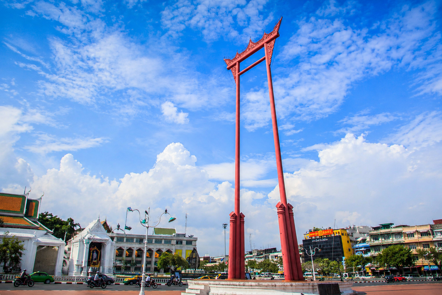 Wat Suthat and the Giant Swing - Ancient Murals and a Towering Teak Frame