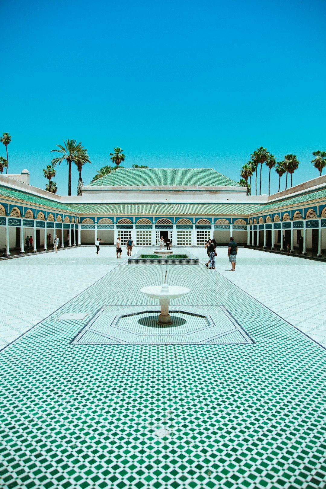 Bahia Palace - Painted Ceilings and Marble Courtyards