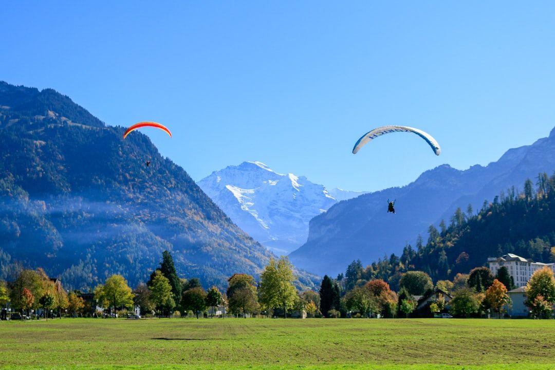 Paragliding over Interlaken