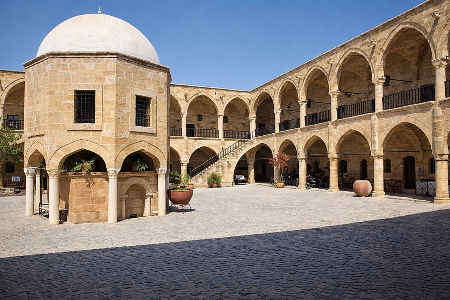 Buyuk Han - The Finest Ottoman Caravanserai on the Island