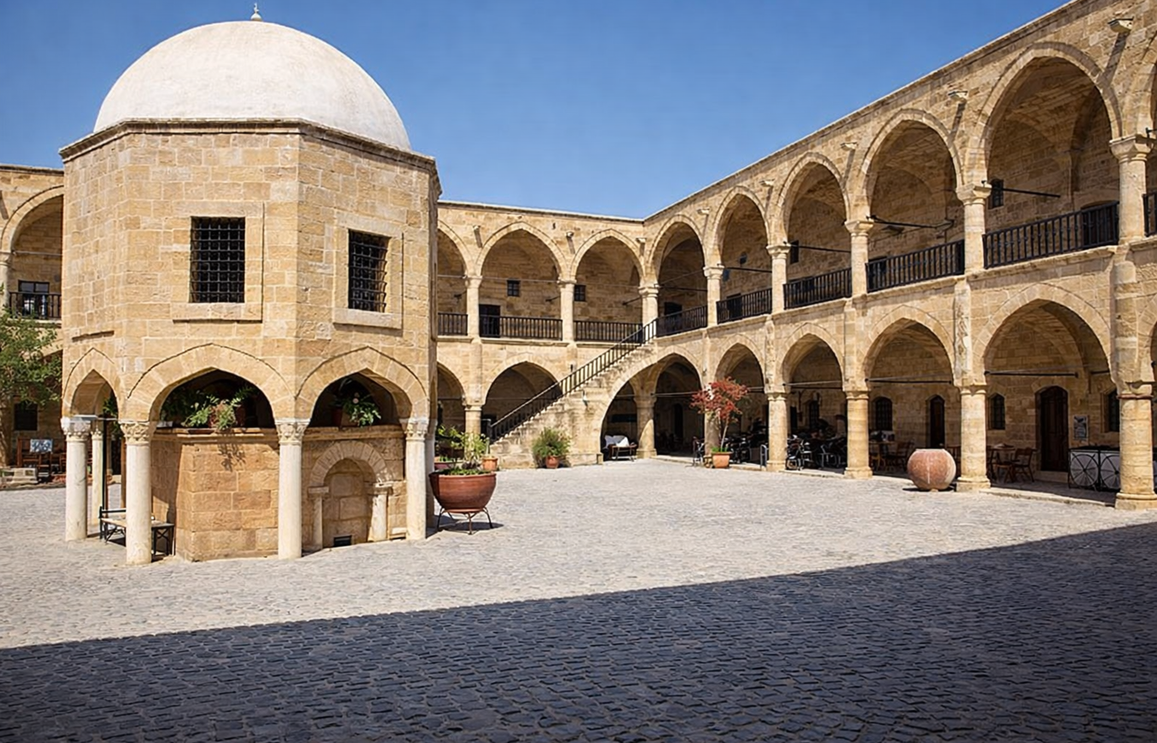 Buyuk Han - The Finest Ottoman Caravanserai on the Island