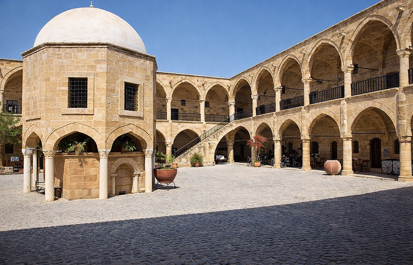 Buyuk Han - The Finest Ottoman Caravanserai on the Island