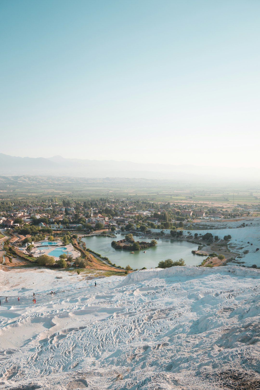 Pamukkale Natural Park - Lake and Gardens at the Foot of the Terraces