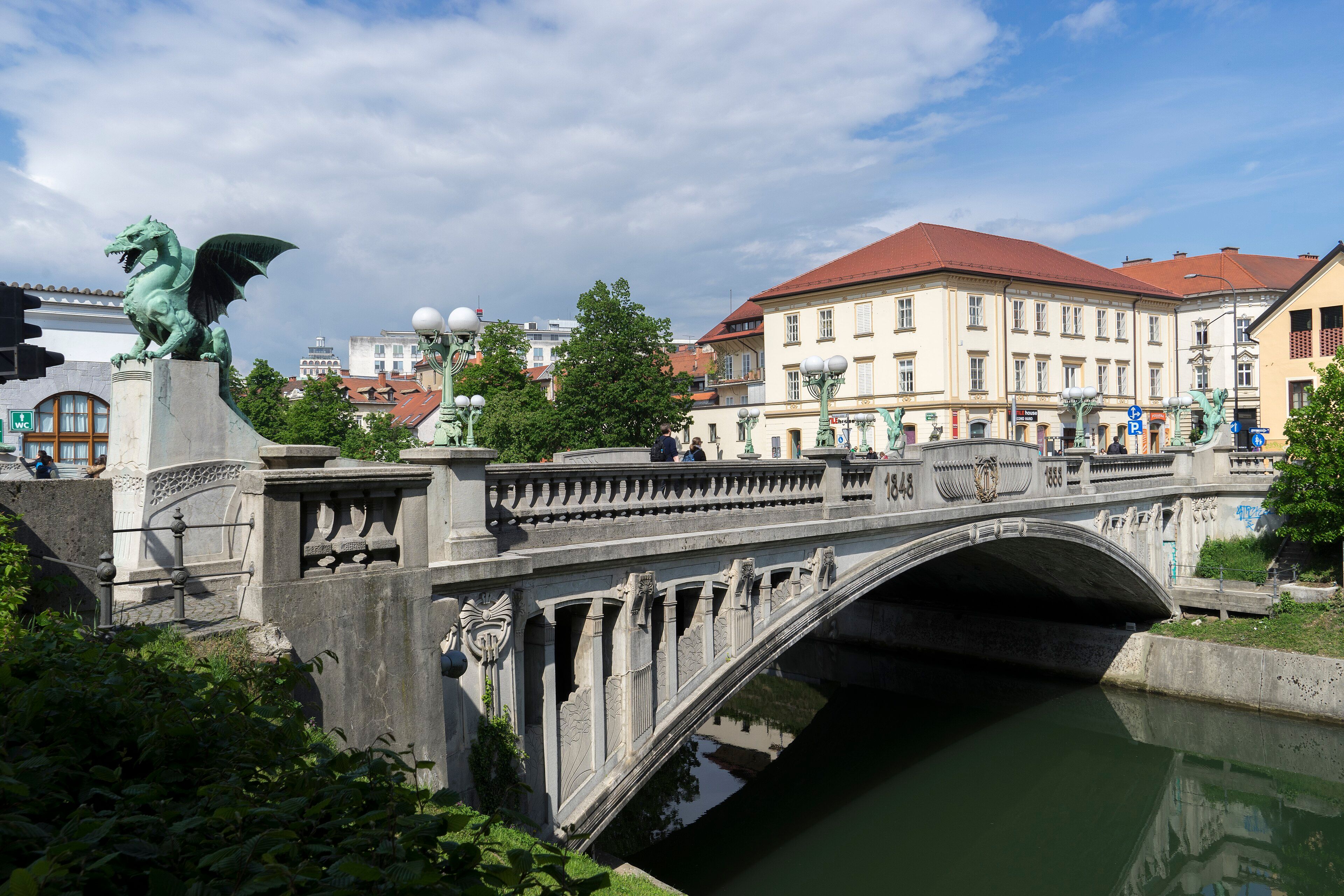 Dragon Bridge (Zmajski most) - The Art Nouveau Icon