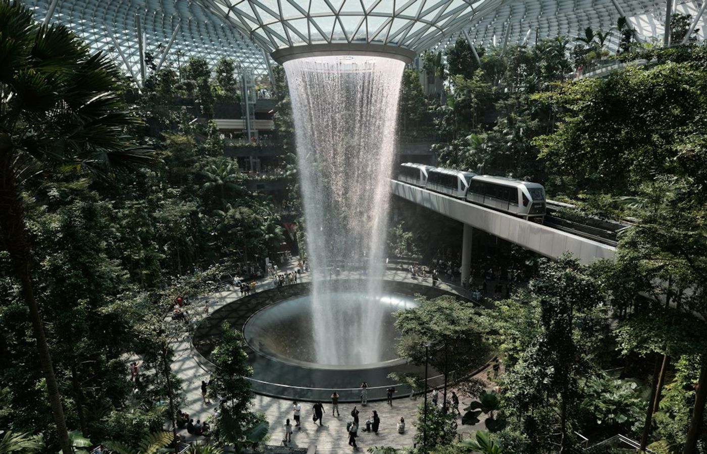 Jewel Changi Airport - The Indoor Waterfall Mall