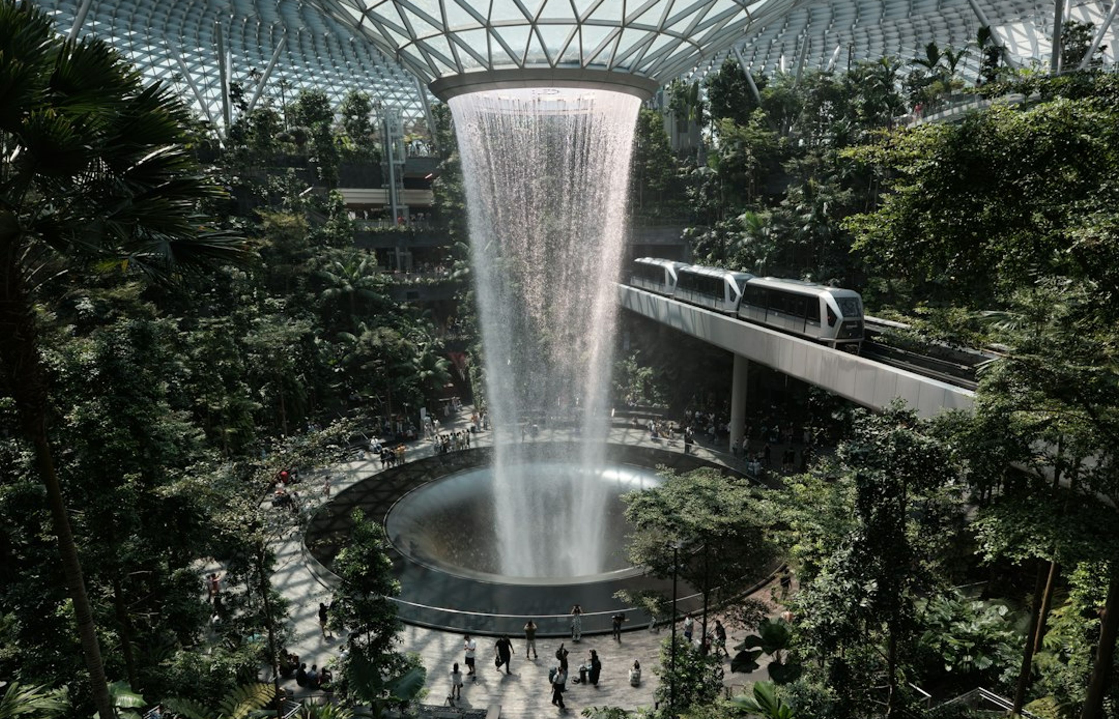 Jewel Changi Airport - The Indoor Waterfall Mall