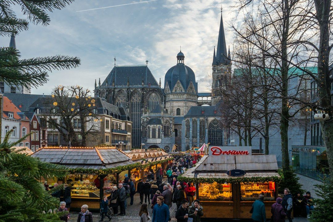 Notre-Dame Christmas Market - Facing the Cathedral