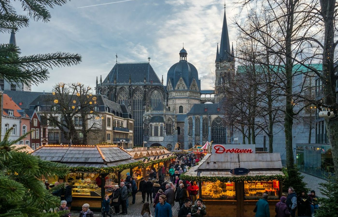Notre-Dame Christmas Market - Facing the Cathedral