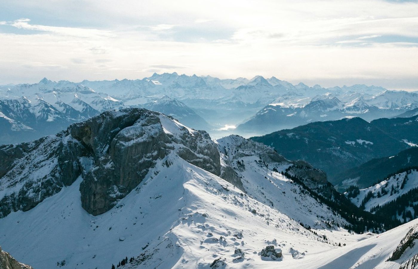 Mount Pilatus (2,128 m) via Cogwheel Railway from Alpnachstad