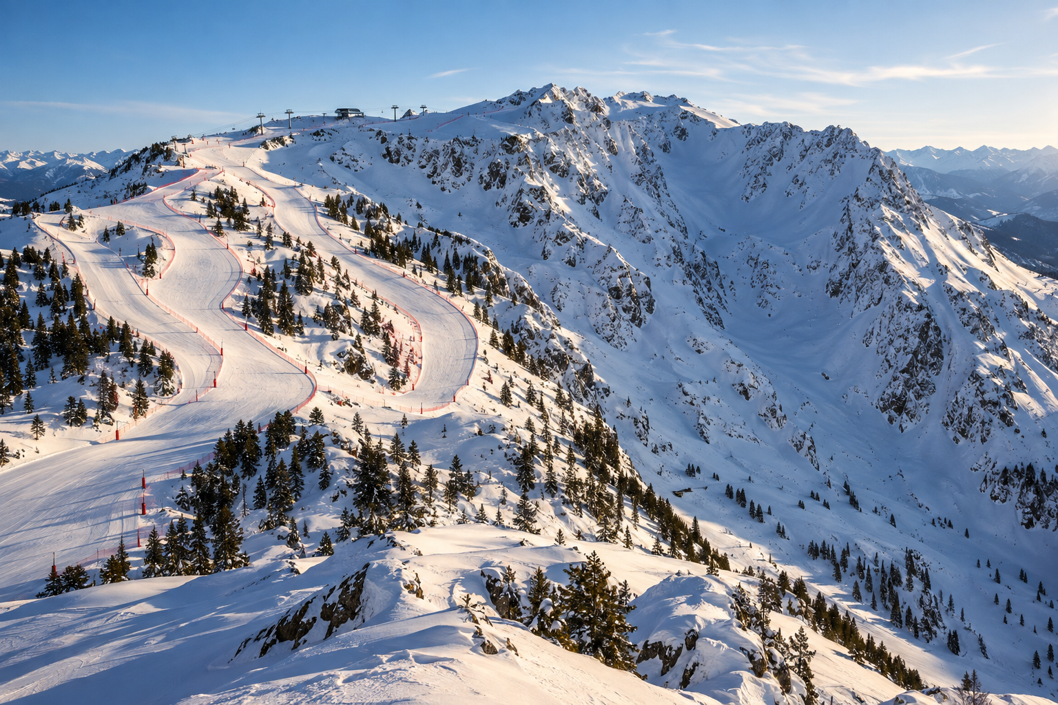 Kudebi Red Runs - Advanced Pistes and the West Face Off-Piste