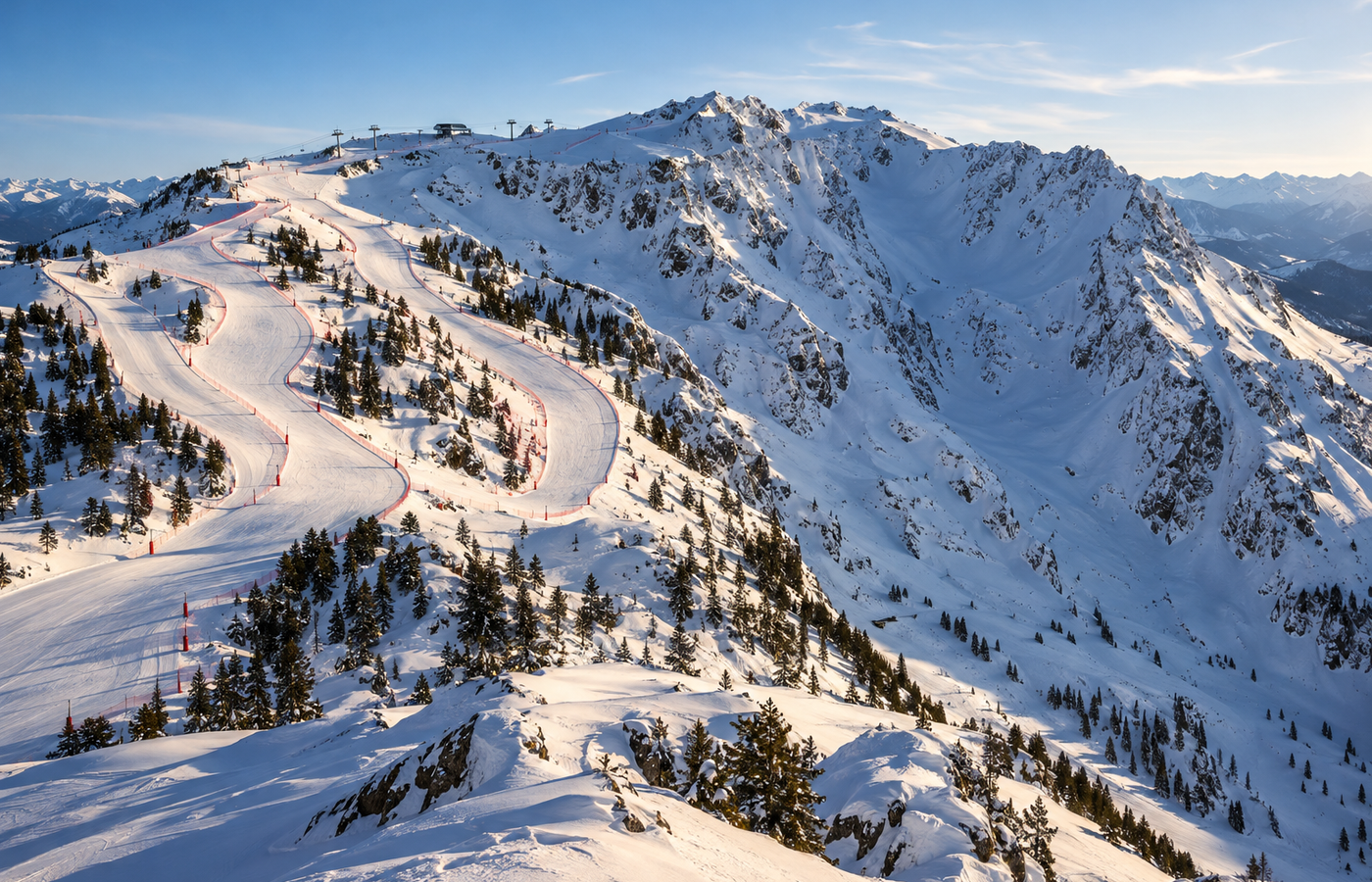 Kudebi Red Runs - Advanced Pistes and the West Face Off-Piste