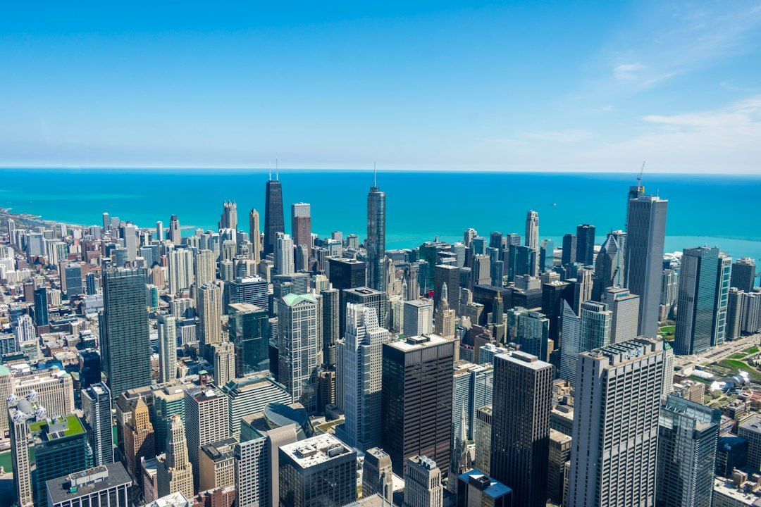 Skydeck at Willis Tower - Four States on a Clear Day