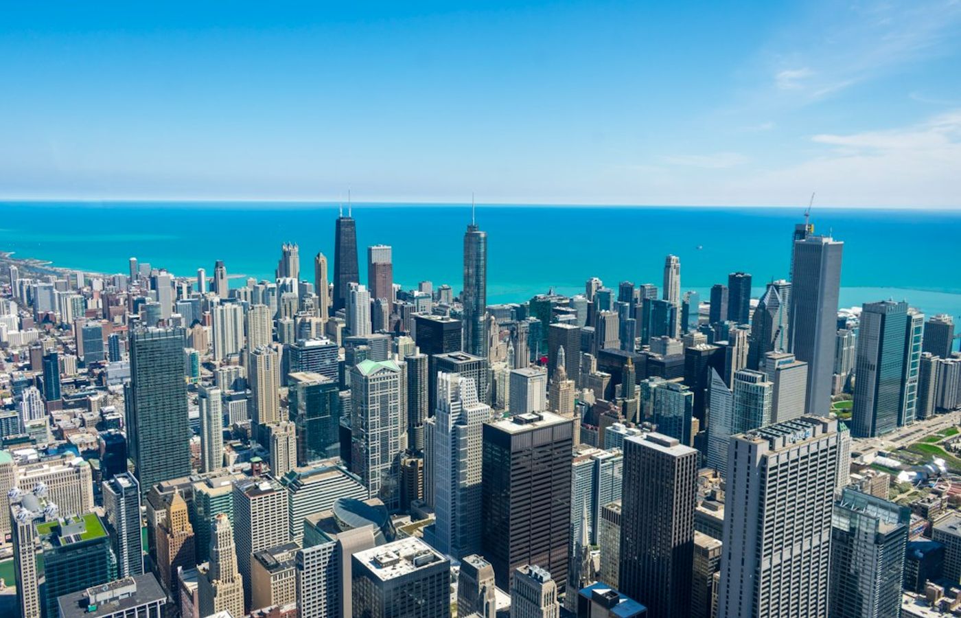 Skydeck at Willis Tower - Four States on a Clear Day