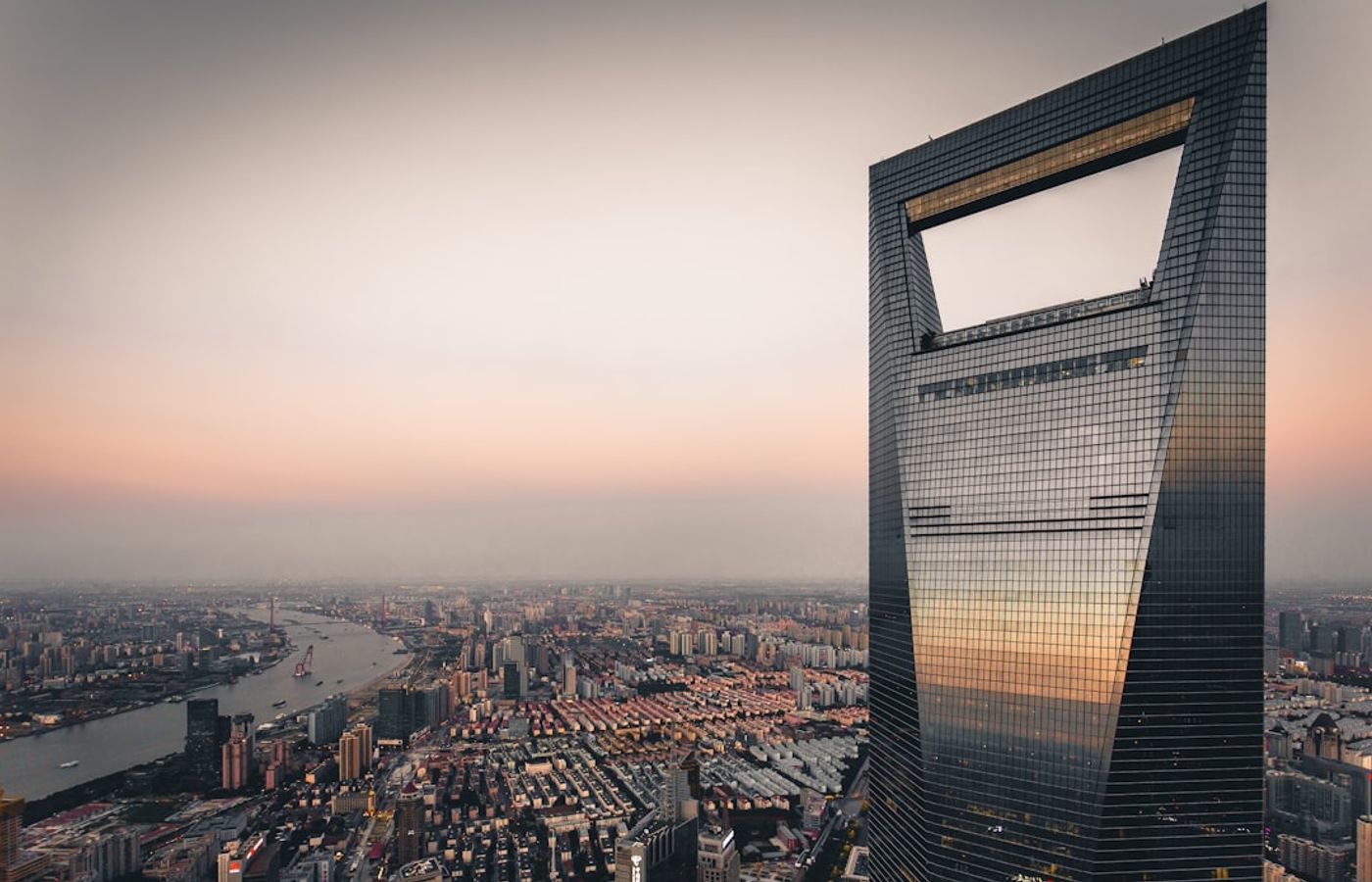 Shanghai Tower and Lujiazui - The View From 546 Metres
