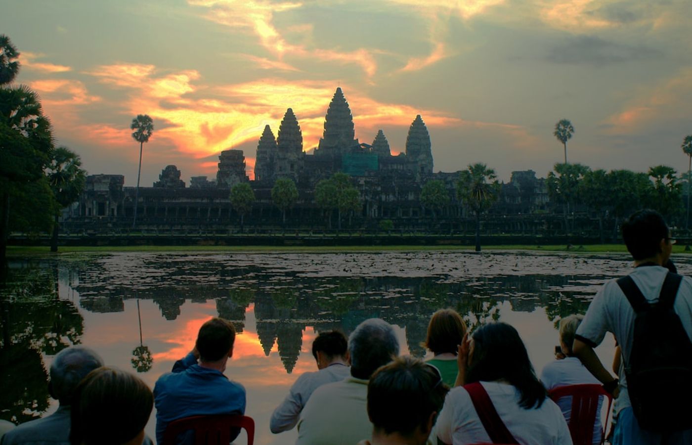 Phnom Bakheng at Sunset - The Hilltop View Over Angkor Wat