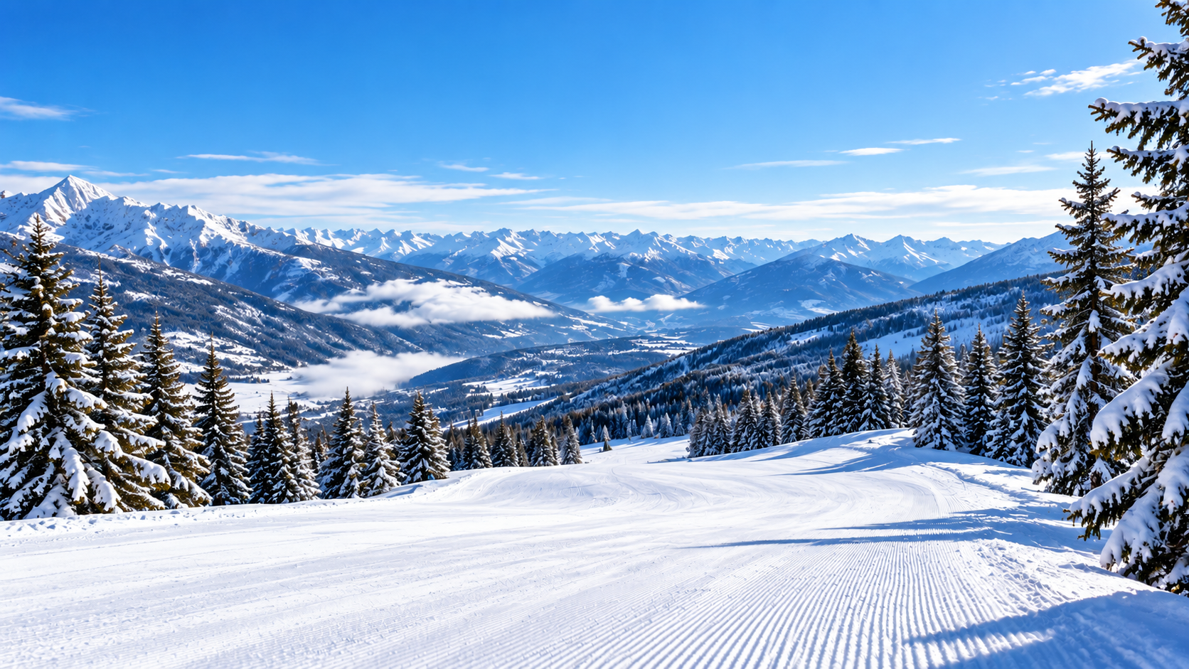 Shiligarnik 1 (Piste No. 5) - The Longest Blue for Beginners