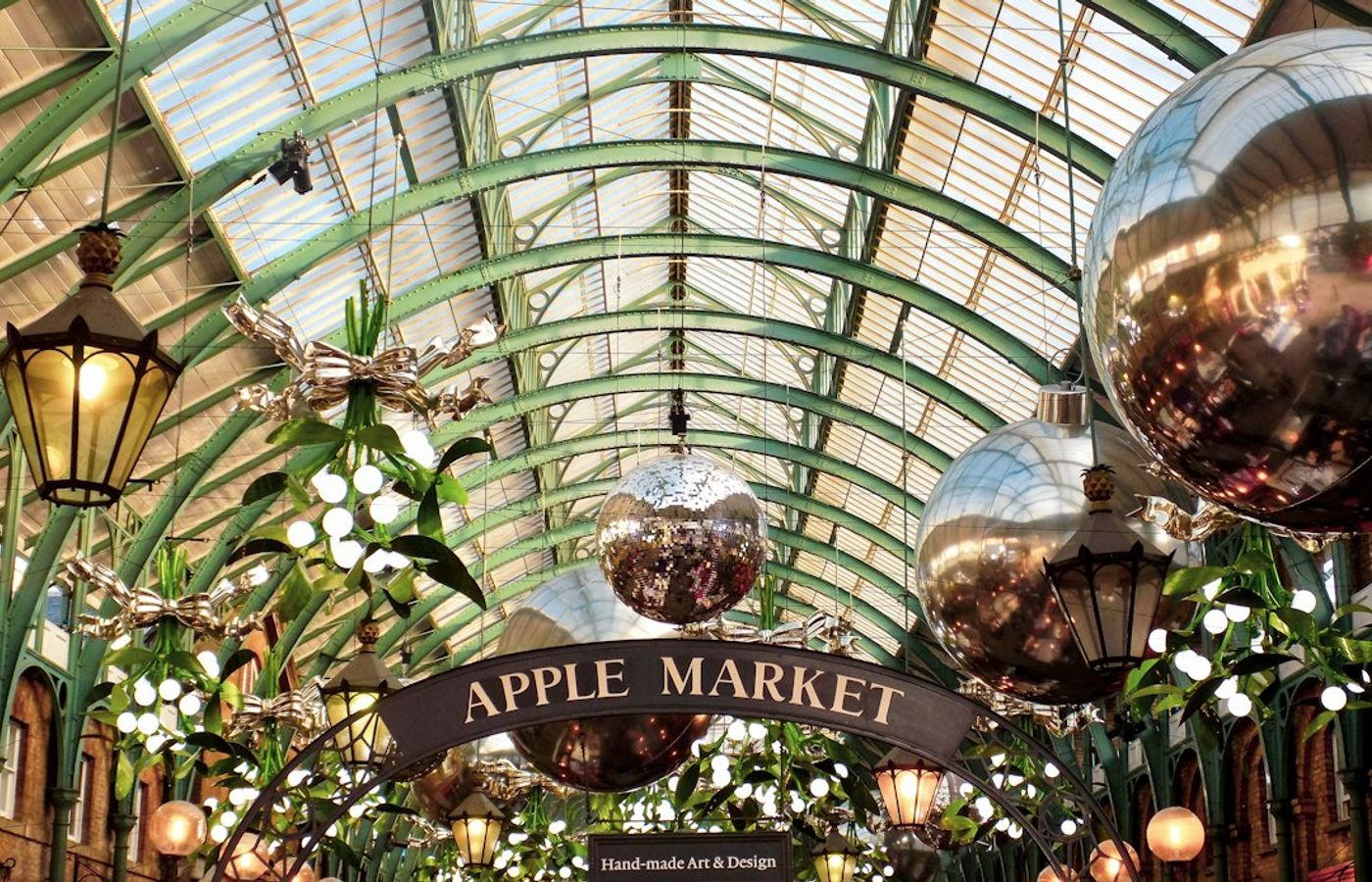 Covent Garden at Christmas - Giant Tree and Market Halls