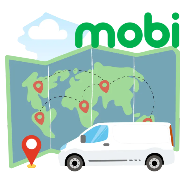 Graphics showing company logo and related elements