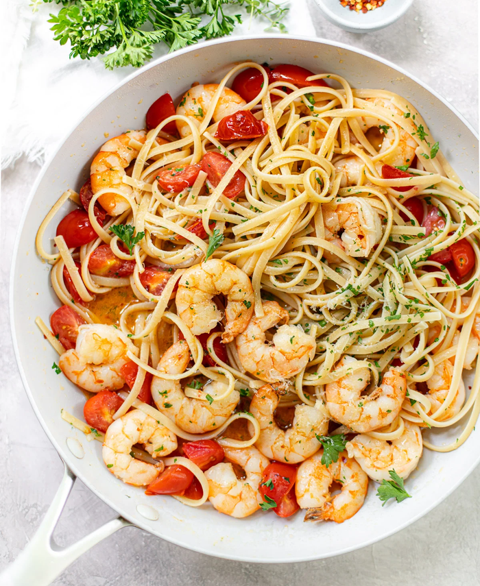 Garlic Butter Shrimp Pasta