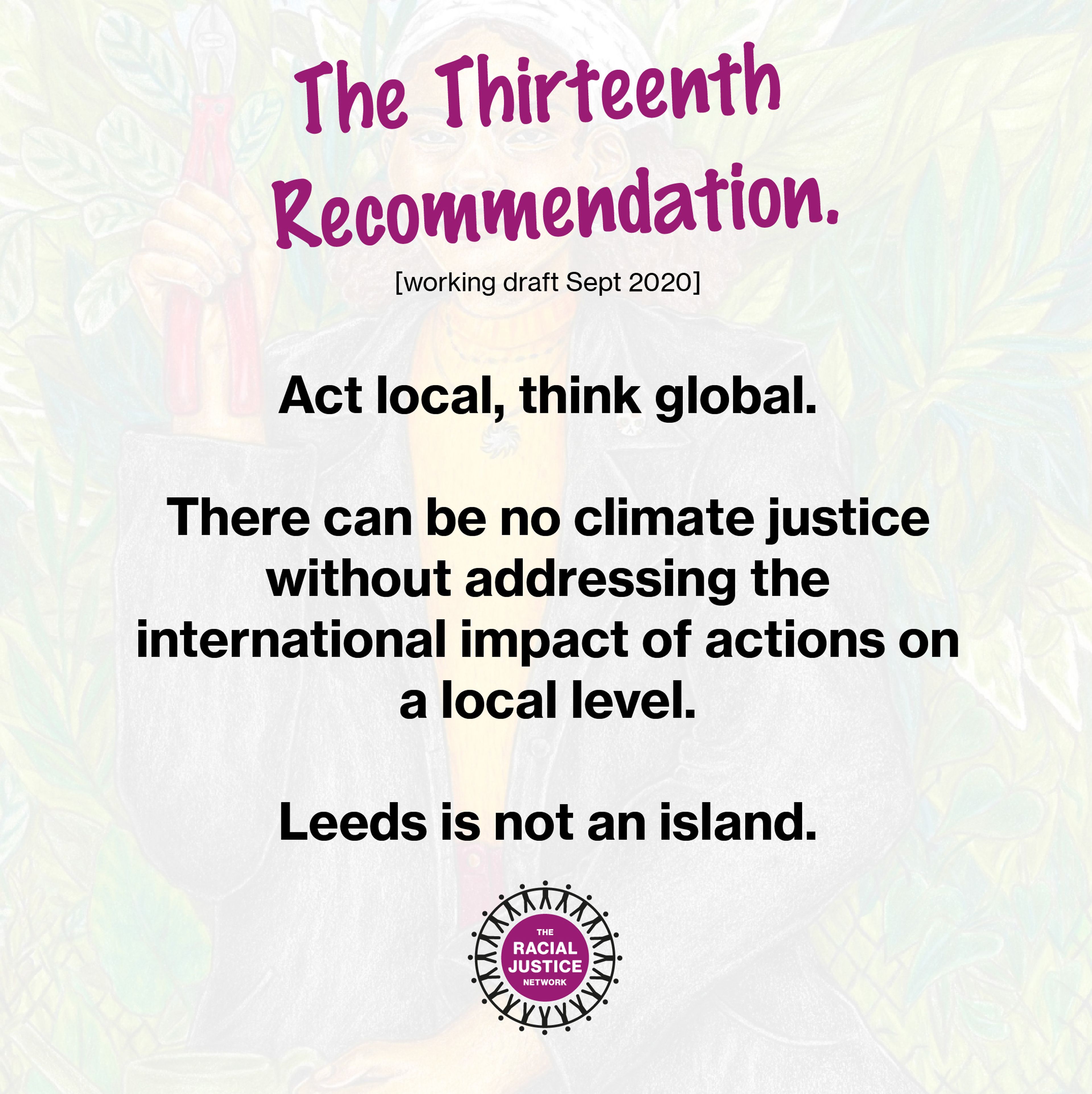 The Thirteenth – a Framework for adding Internationalism to the Climate Agenda (for Leeds and Beyond)