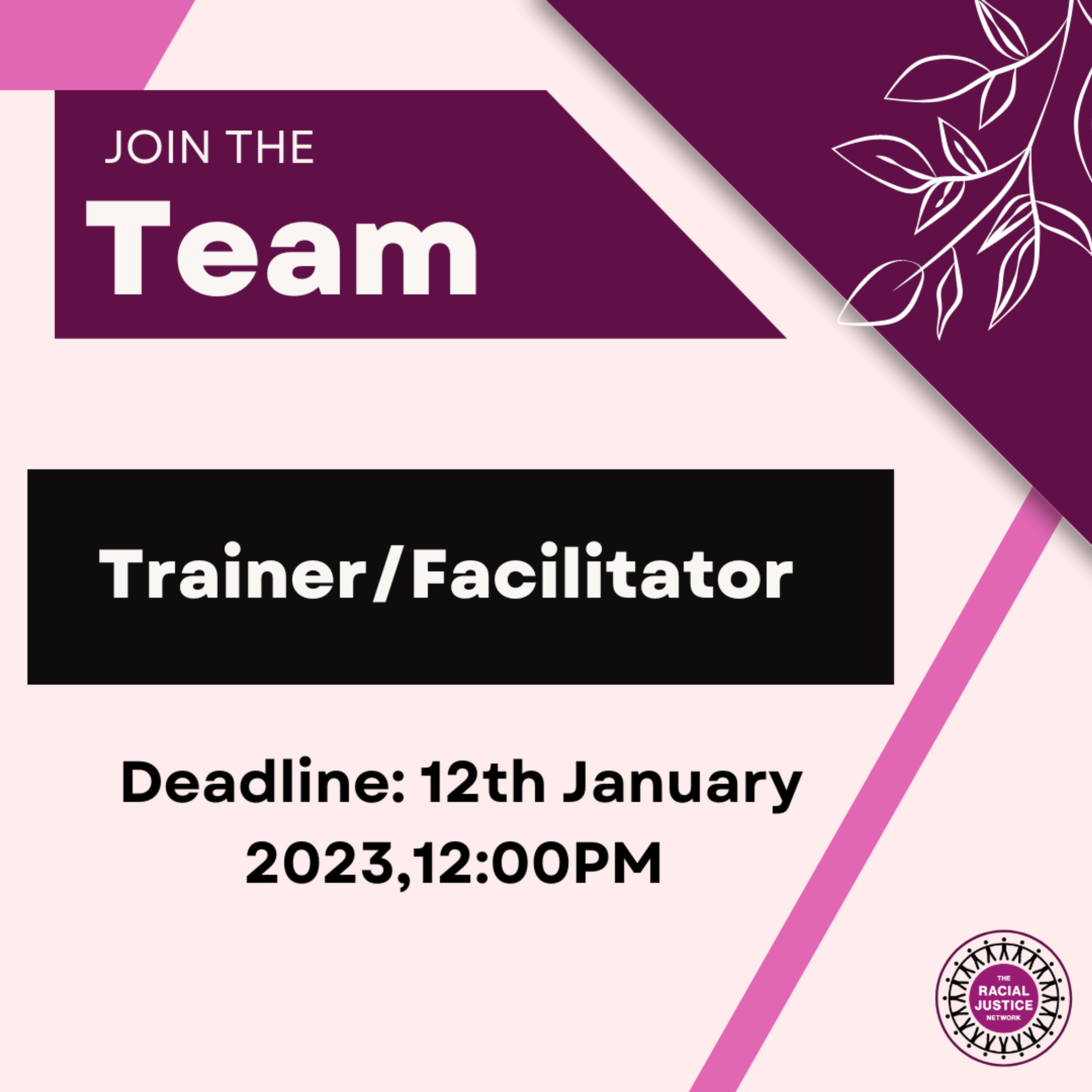 Join Our Team! Trainer/ Facilitator