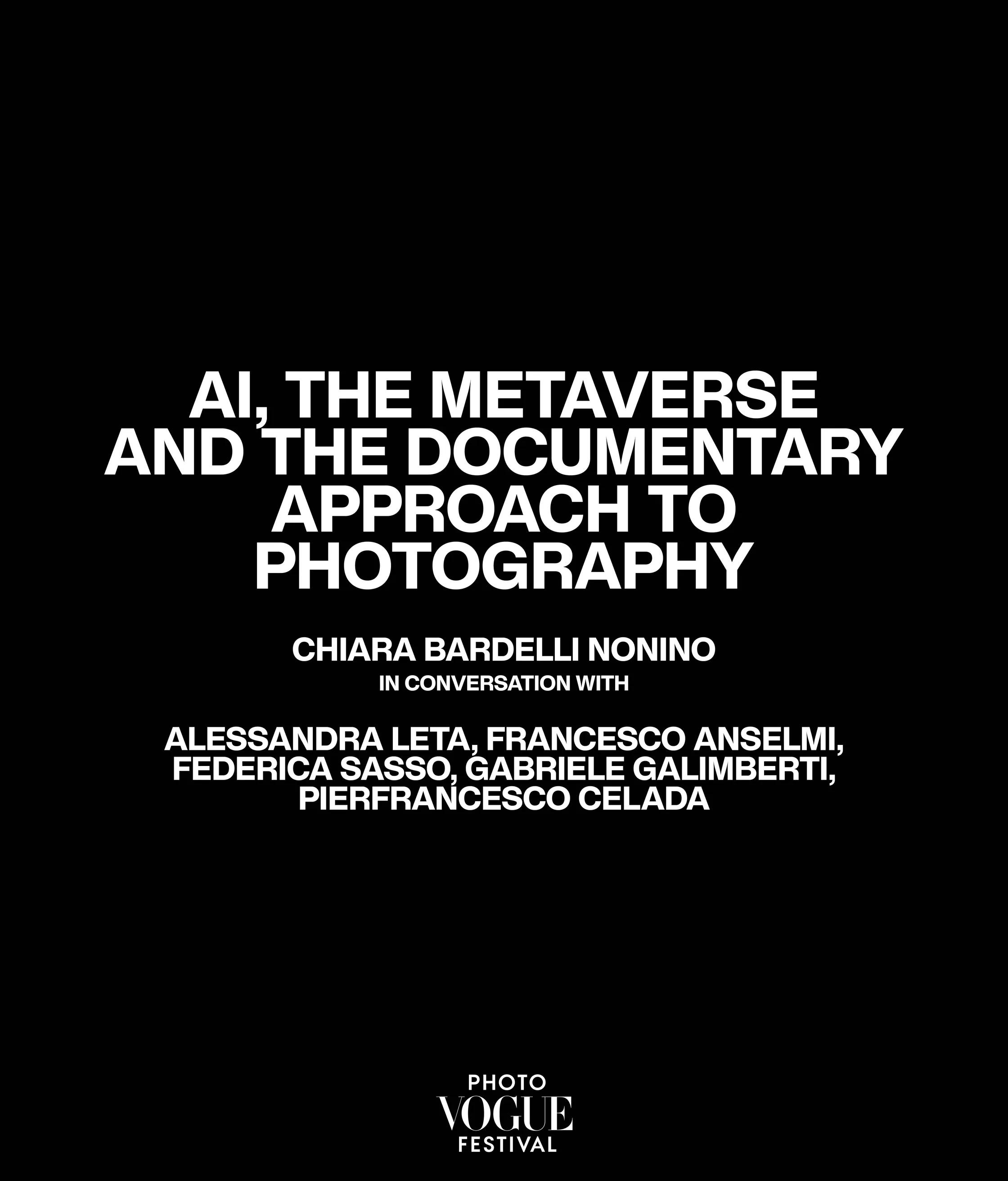 PUBLIC TALK PHOTOVOGUE FESTIVAL