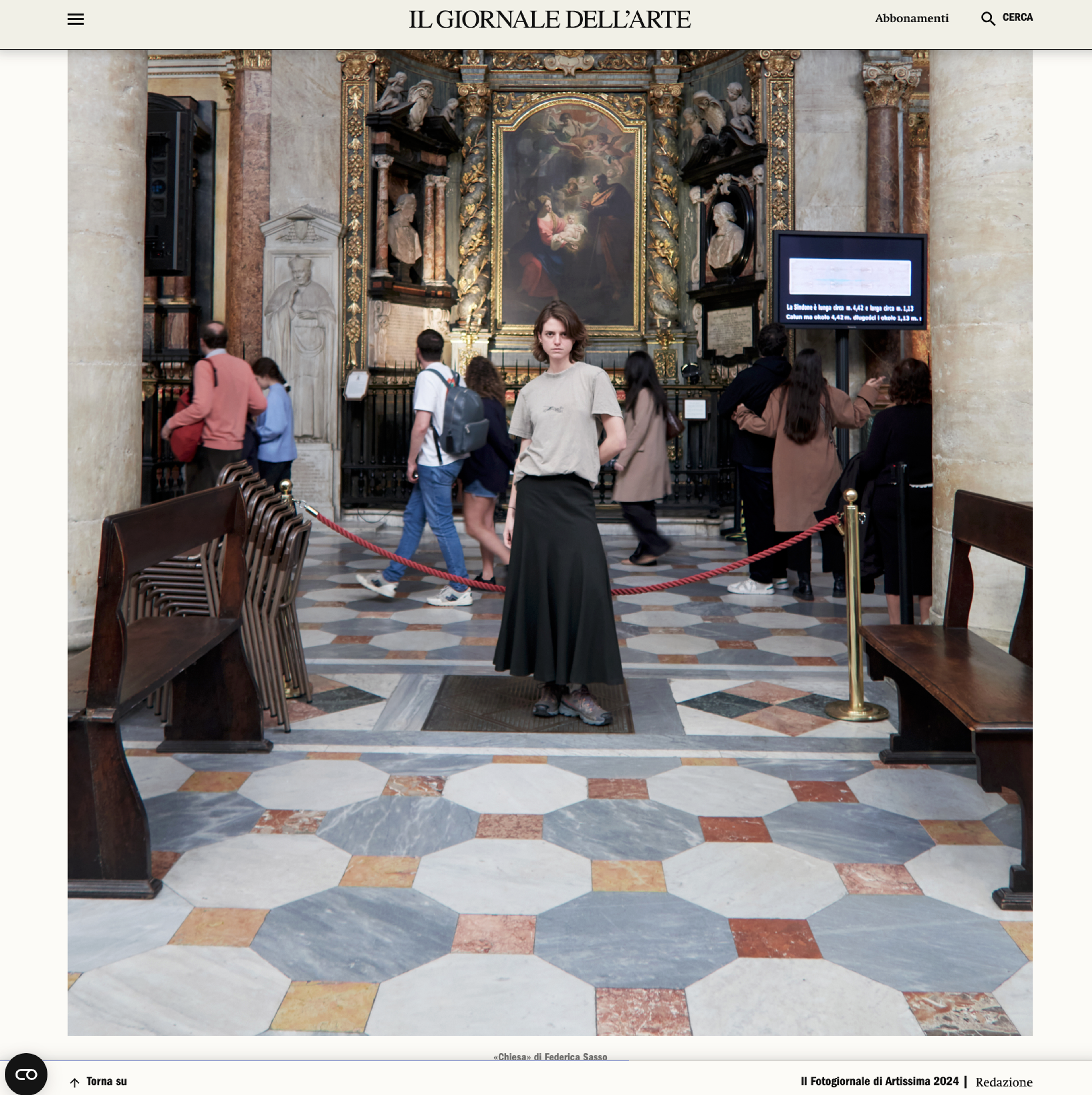 COMMISSION FOR ARTISSIMA IL GIORNALE DELL'ARTE