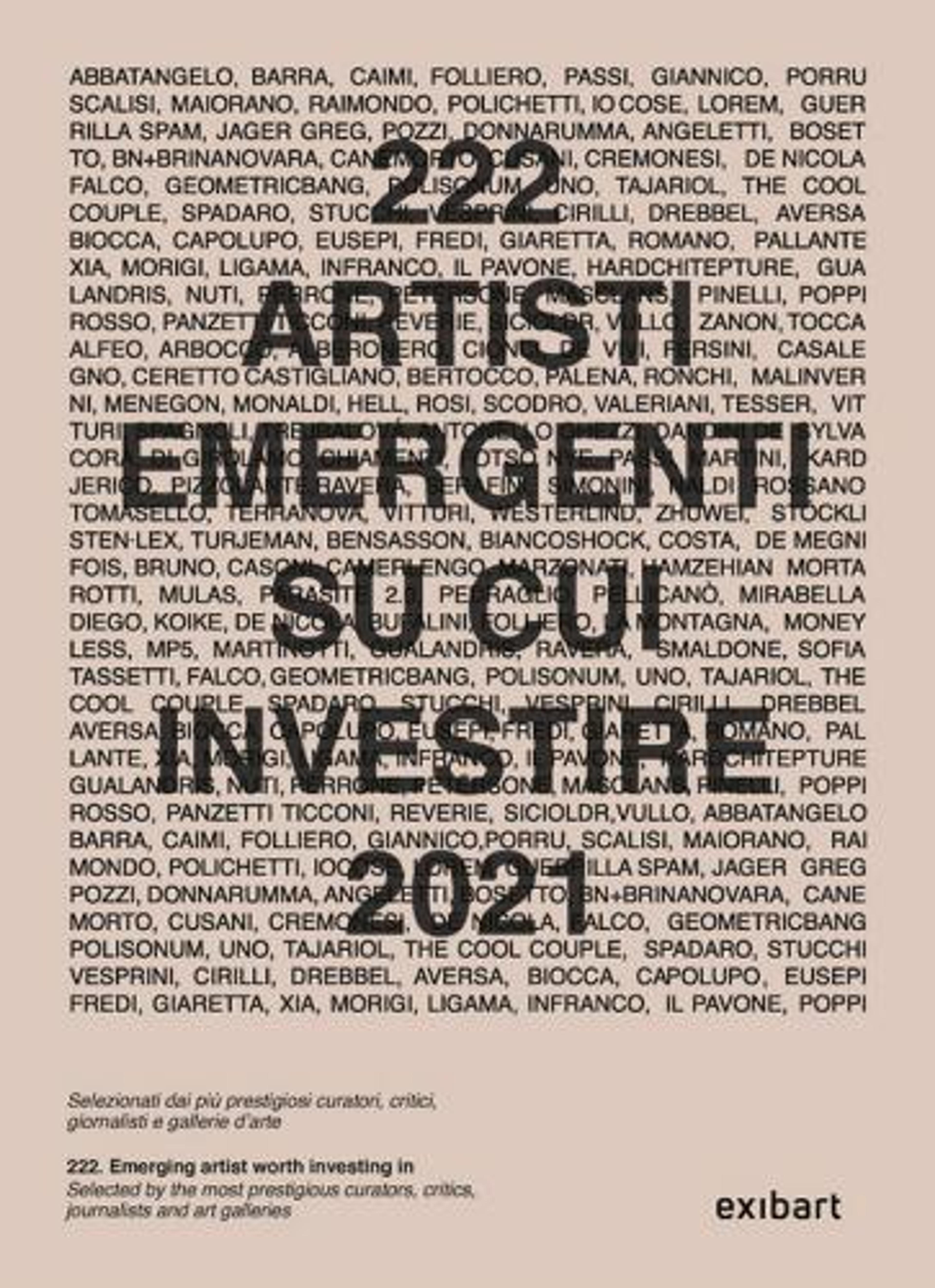 EXIBART / 222 ARTISTI SU CUI INVESTIRE NEL 2021
