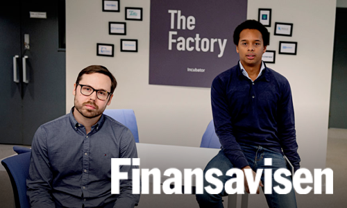 On the cover of Finansavisen