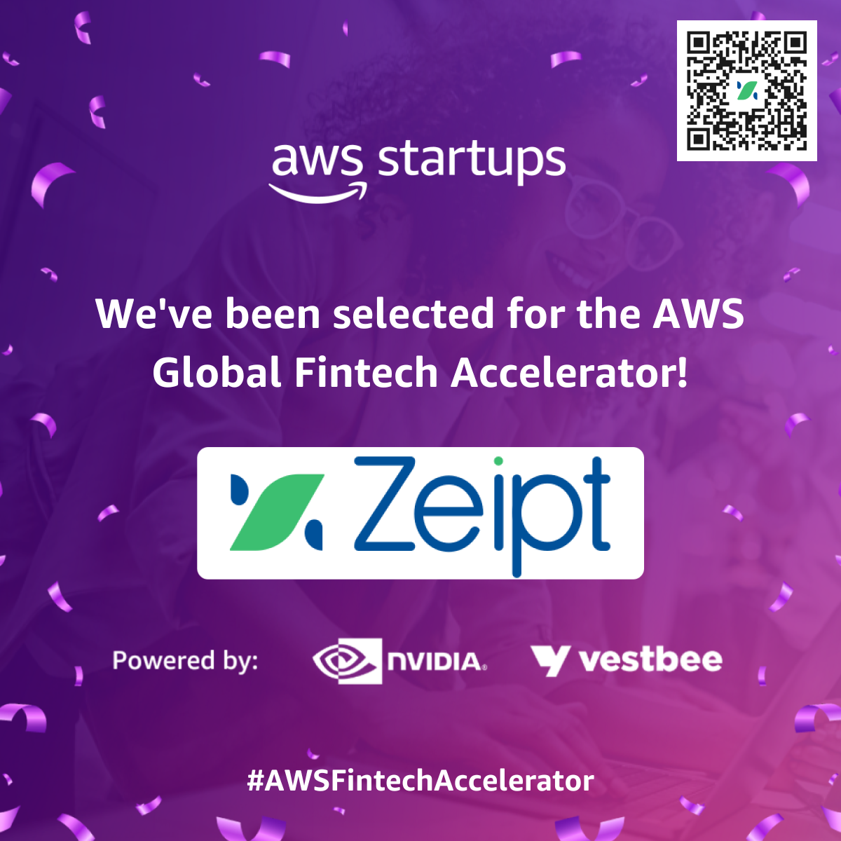 Thrilling News! Zeipt has been selected for the AWS Global FinTech Accelerator!