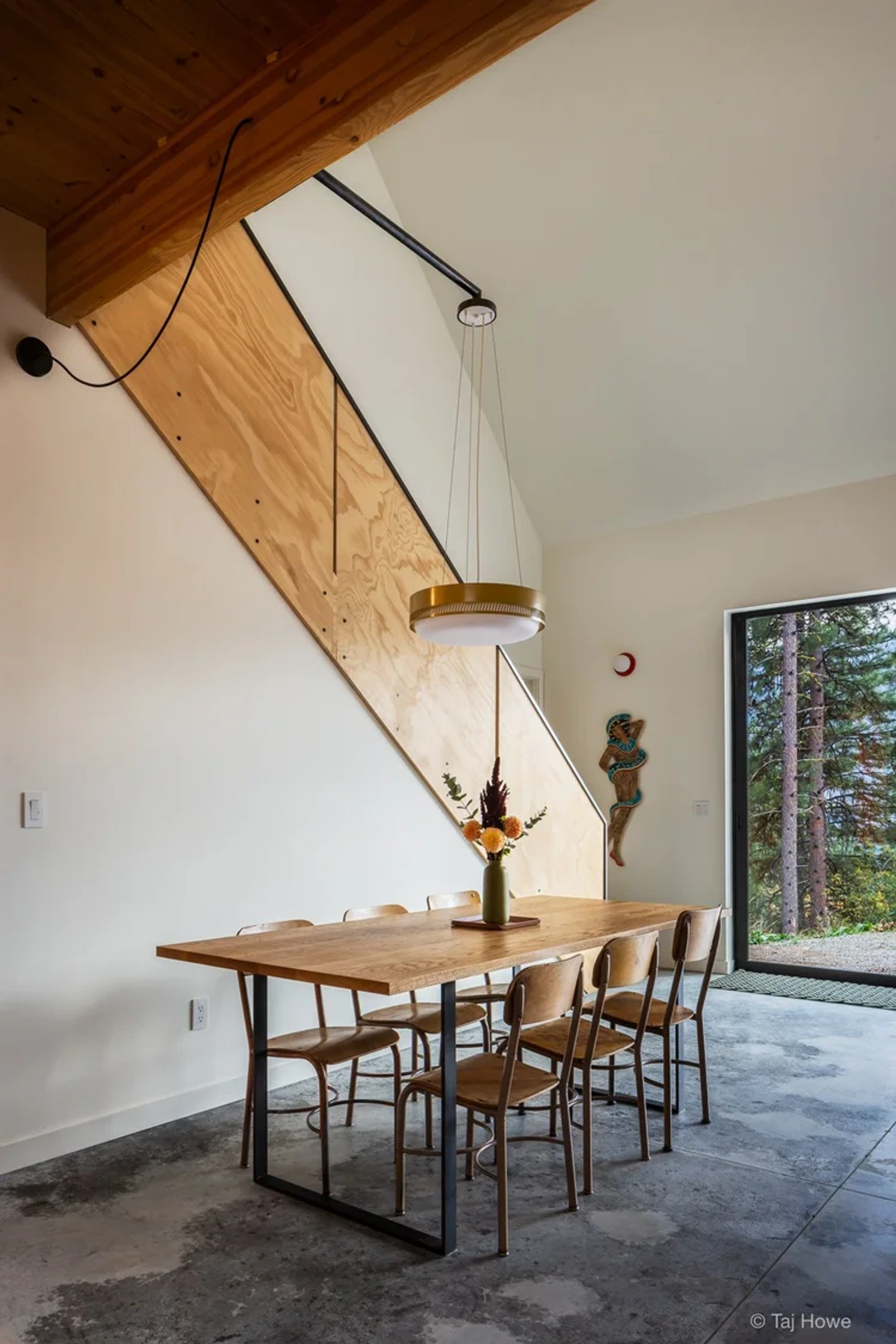 An interior shot of Newfitch Cabin in Mazama, WA