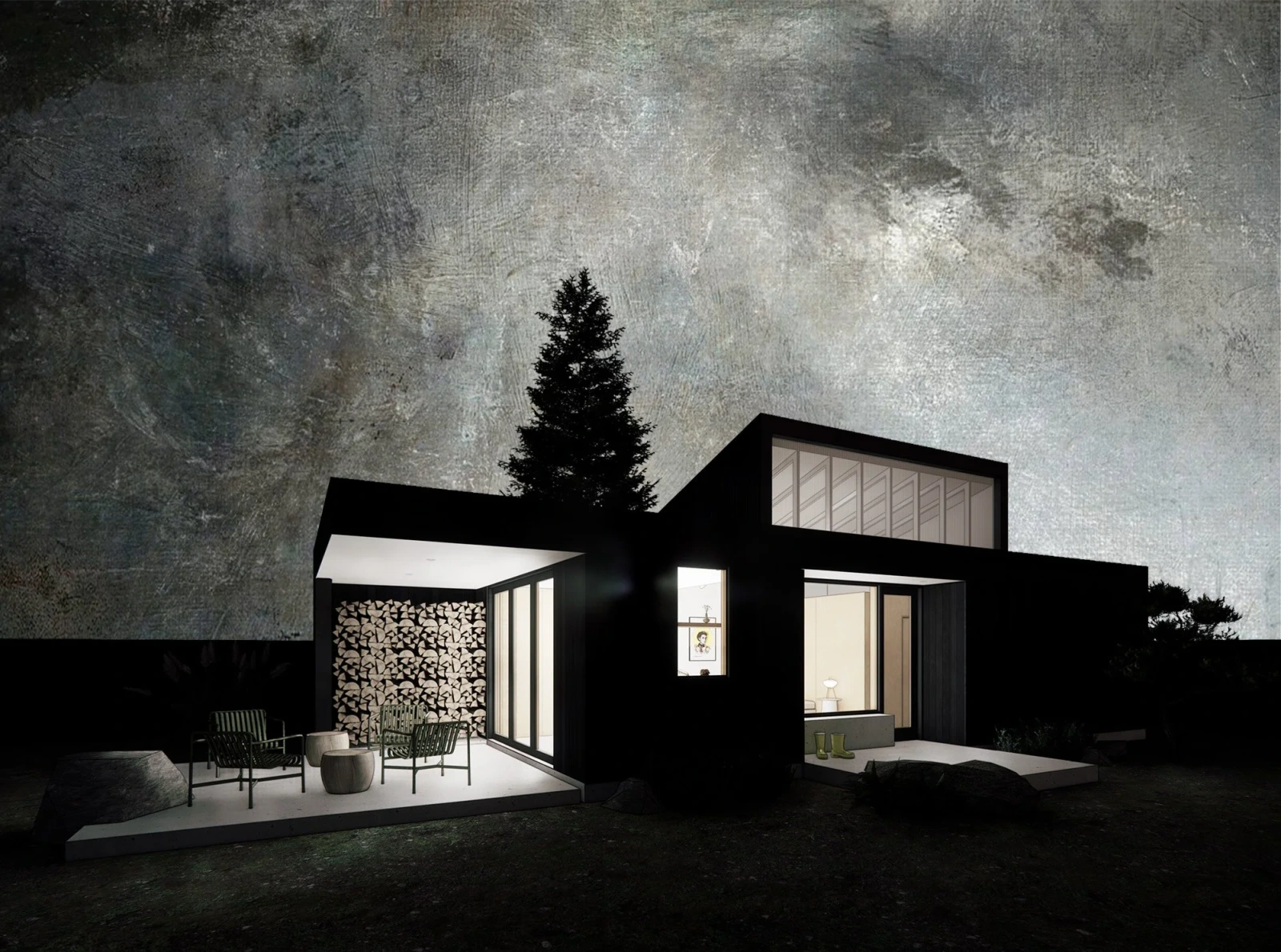 A rendering of the Sea Shanty project in Whidbey Island, WA
