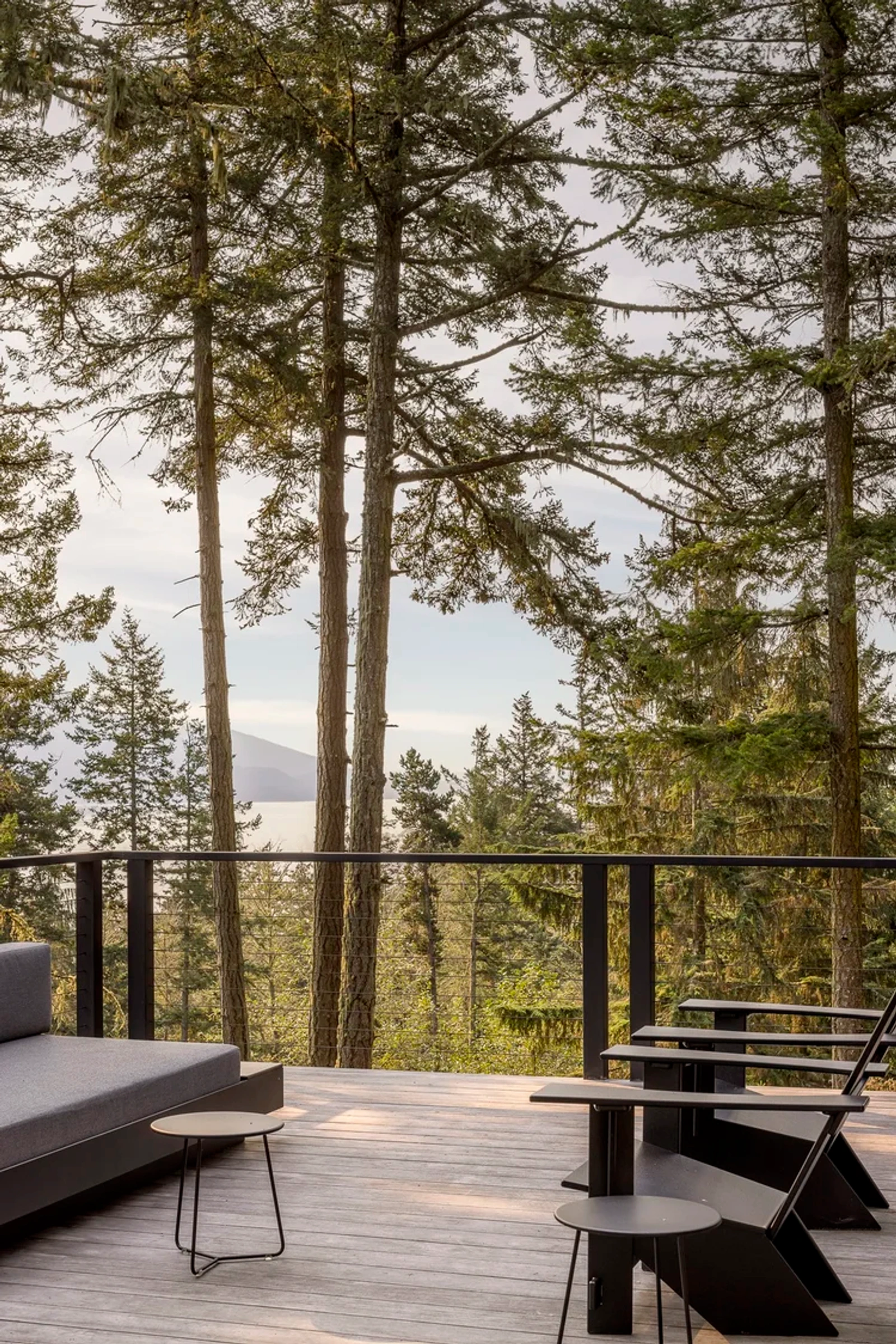 An exterior shot of Island Time in Orcas Island, WA