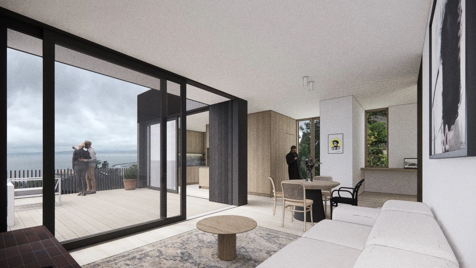 A rendering of the View Alley project in Seattle, WA