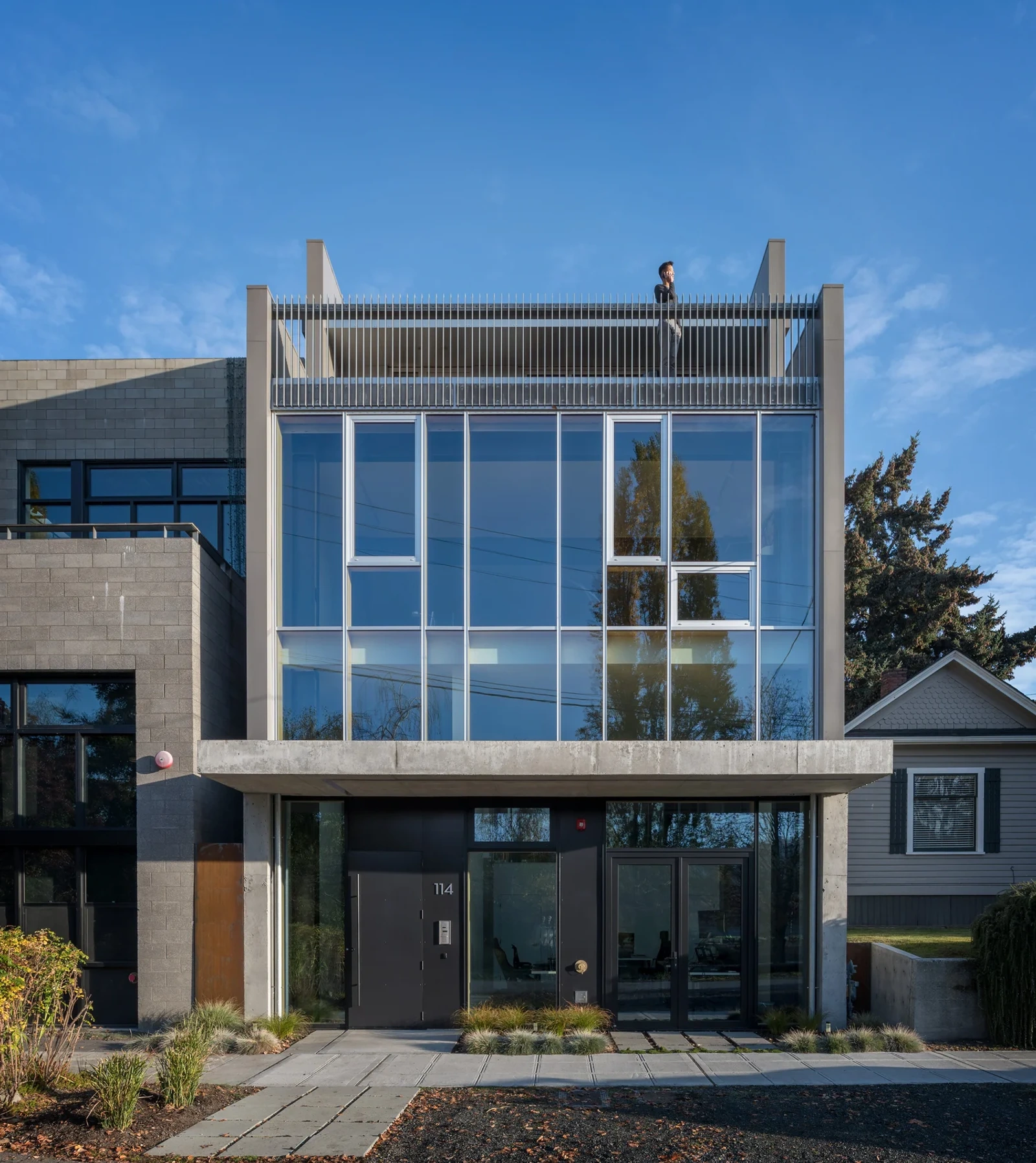 An exterior shot of the Ship Canal in Seattle, WA