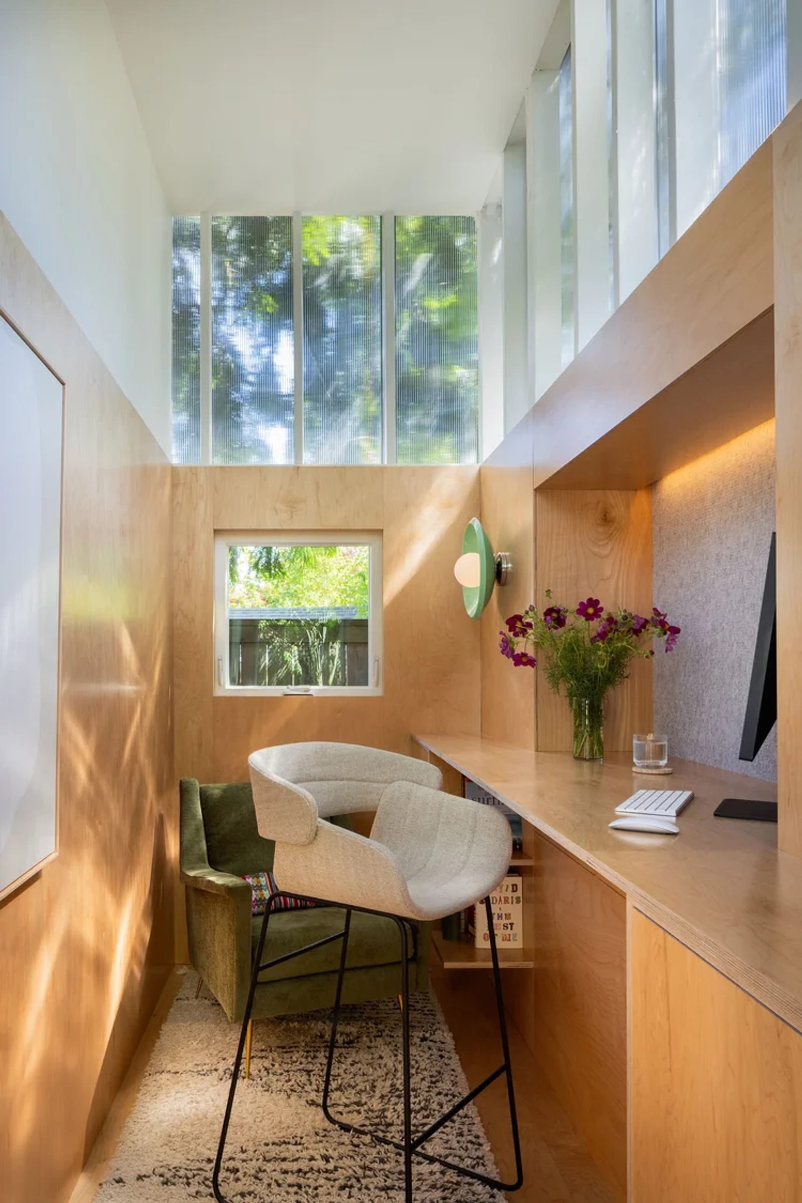 A image of the interior of he shed_she shed in Seattle, WA.