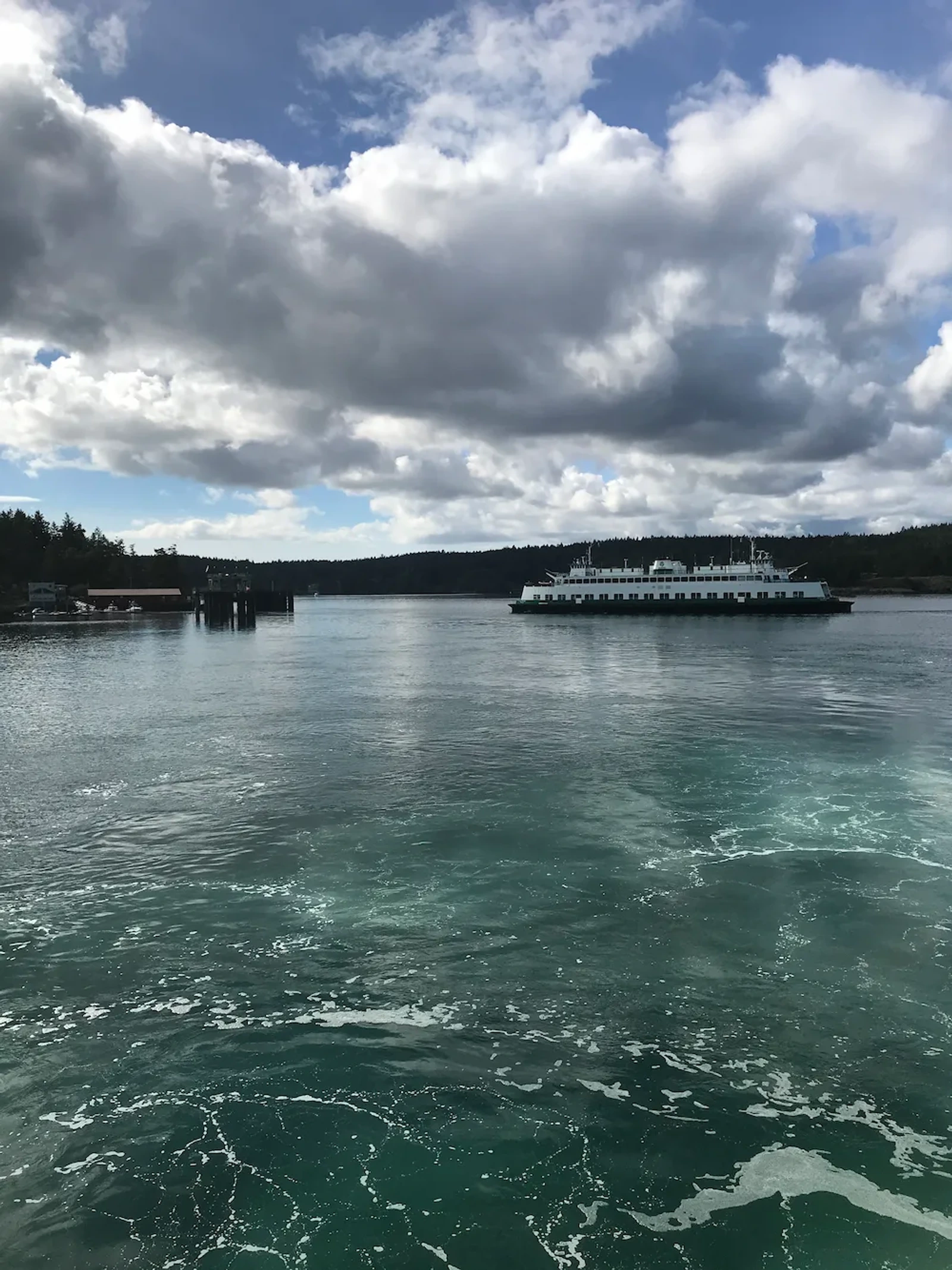 The landscape around Orcas Island, WA