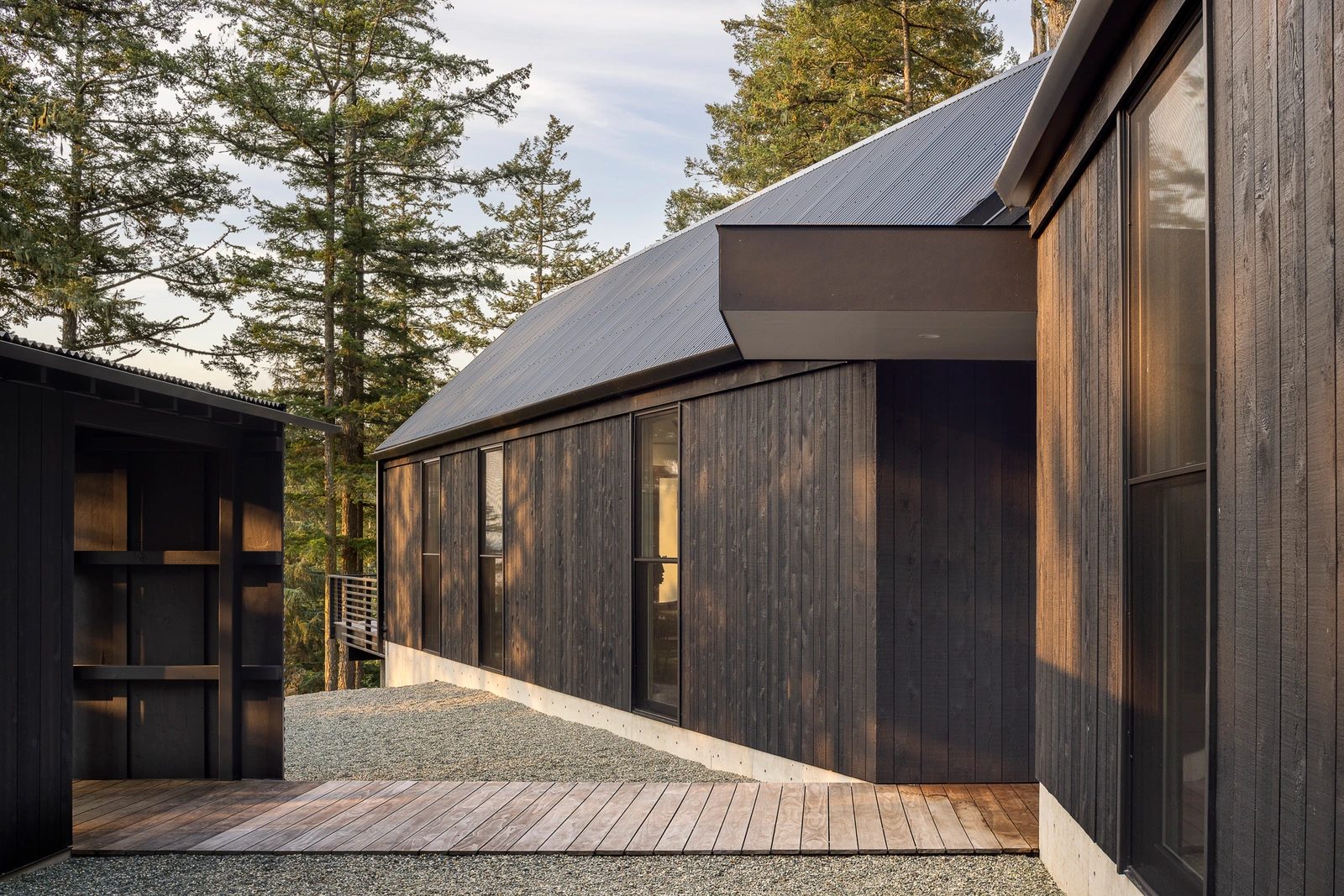 island time orcas island vacation home entry boardwalk